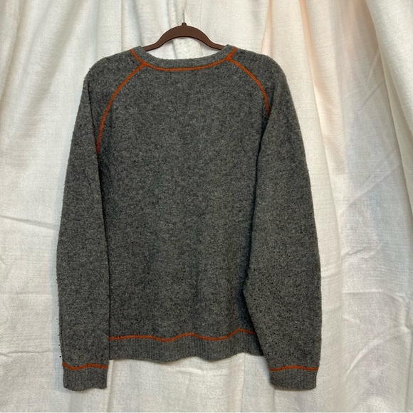Retro Y2K Old Navy Lambswool Wool Sweater 2X Men’s Contrasting Trim Boxy - Picture 2 of 6